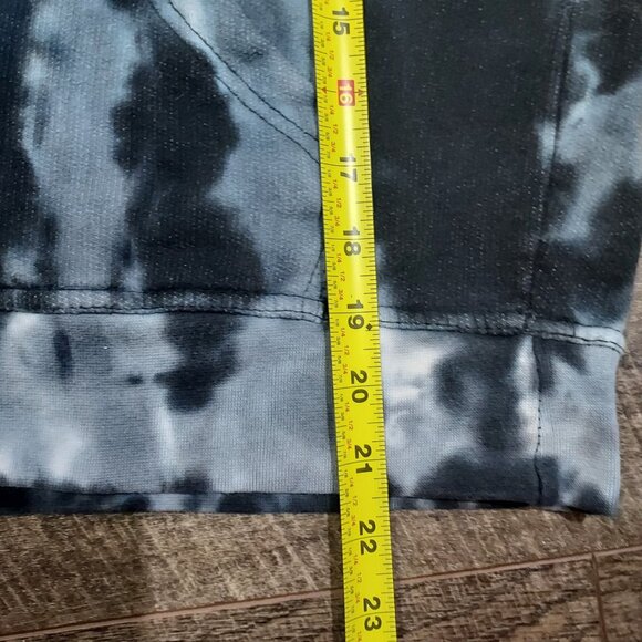 Tie Dye Jon Lauren Hoodie Sweatshirt Pullover Gray White Black Kangaroo Pocket M - Picture 14 of 16